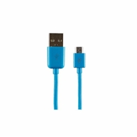 Câble APM 570343 USB Mâle vers Micro USB Mâle 1.5m Bleu