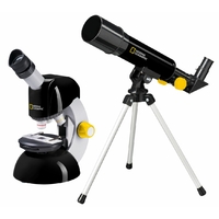 BRESSER télescope + microscope National Geographic kit