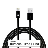 Câble AKASHI USB vers Lightning Certifié MFI 1m Noir