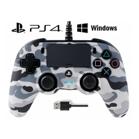 Manette PS4 NACON Compacte Filaire Camo Grise