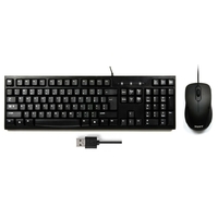 Pack clavier souris PORT DESIGNS 900900 Filaire Noir