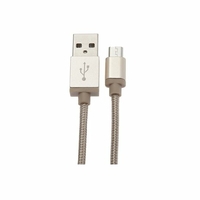 Câble APM 570346 USB Mâle vers Micro USB Mâle 1m Nylon Or