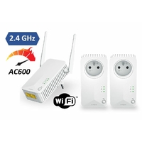 Pack de 3 CPL STRONG Powerline AC600 Wi-Fi