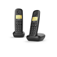 Téléphone DECT GIGASET A170 Duo Sans Fil Noir