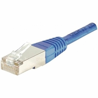 Câble réseau RJ45 FTP CAT.6 Blindé 0,5m Bleu
