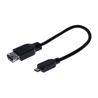Câble OTG USB 2.0 Micro B Mâle vers Type-A Femelle 21cm