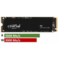 SSD M.2 NVMe CRUCIAL P3 1To