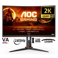 Ecran Pc incurvé AOC CQ27G2S/BK 27" HDMI DP 165Hz