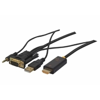 Convertisseur VGA avec Audio vers HDMI 1,8m