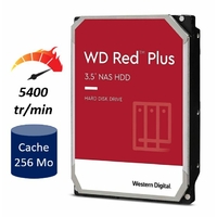 HDD 3.5 WESTERN DIGITAL Red Plus WD40EFPX 4To