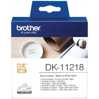 Rouleau d'étiquettes BROTHER DK-11218 Noir sur Blanc 24mm