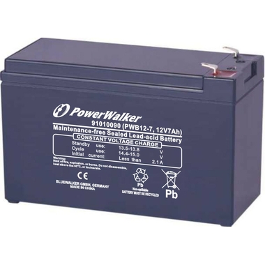 Matériels informatique batterie POWER WALKER PWB12-7 12V 7A infinytech Réunion 1