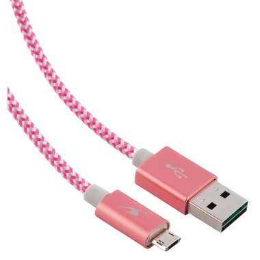 Matériels informatique câble BLUESTORK micro USB réversible vers USB réversible Rose infinytech Réunion 1