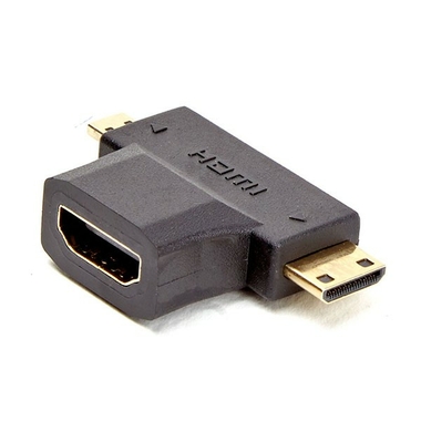 Matériels informatique Adaptateur micro et mini HDMI mâles vers HDMI femelle D2DIFFUSION infinytech Réunion 1