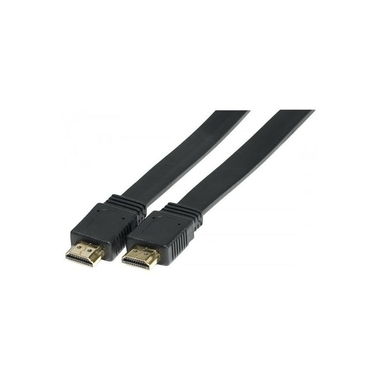Matériels informatique câble HDMI haute vitesse Plat Noir 150 cm infinytech Réunion 1
