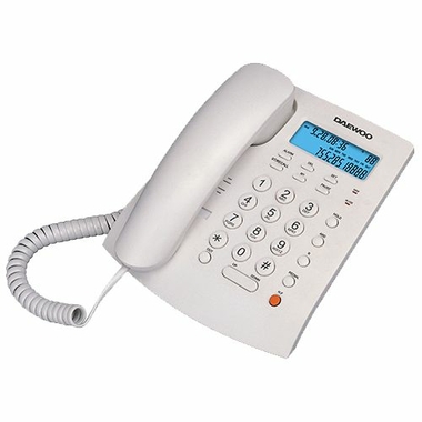 Téléphonie fixe téléphone filaire DAEWOO DTC-310 Blanc infinytech Réunion 1