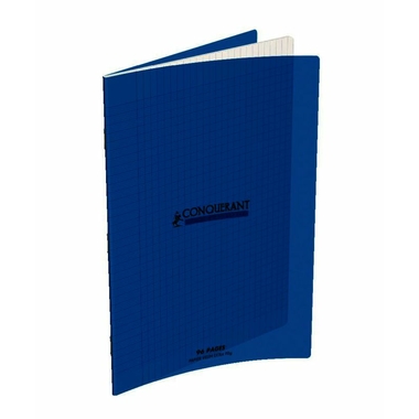 Fournitures bureautique cahier CONQUERANT 96 pages 24x32 cm Couverture polypropylène Bleu infinytech Réunion 1