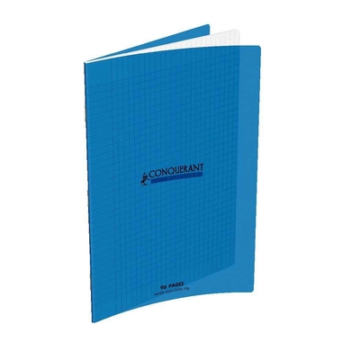 Fournitures bureautique cahier CONQUERANT 96 pages 21x29.7 cm Couverture polypropylène Bleu infinytech Réunion 1
