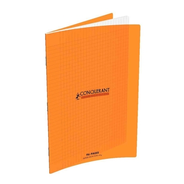 Fournitures bureautique cahier CONQUERANT 96 pages 21x29.7 cm Couverture polypropylène Orange infinytech Réunion 1