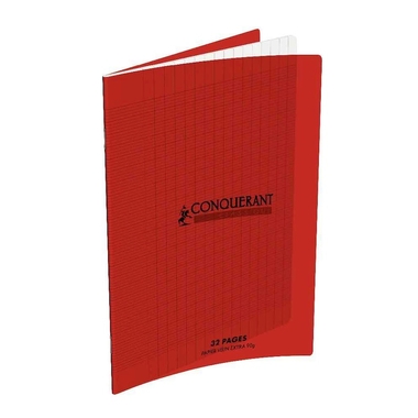Fournitures bureautique cahier CONQUERANT 32 pages 17x22 cm Couverture polypropylène Rouge infinytech Réunion 1