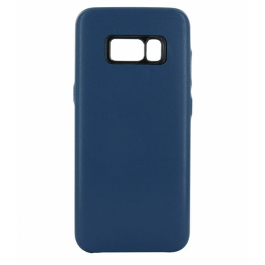 Accessoires téléphonie coque en cuir MOOOV pour Galaxy S8 Bleue infinytech Réunion 1