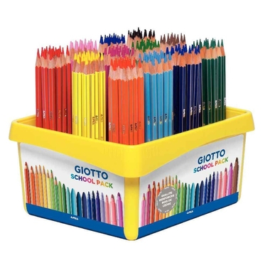 Fournitures bureautique pack de 192 crayons de couleurs GIOTTO School Pack infinytech Réunion 1