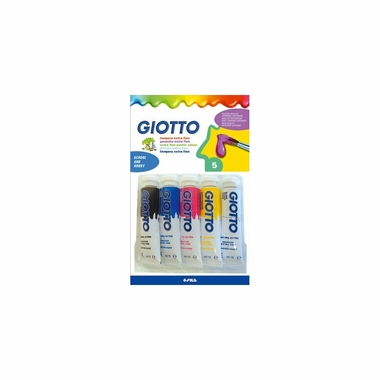 Fournitures bureautique Blister de 5 tubes de gouache GIOTTO 10 ml coloris assortis primaires infinytech Réunion 1