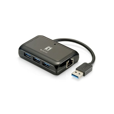 Matériels informatique adaptateur LEVELONE USB 3.0 vers RJ45 Gigabit 10-100-100 MBits avec hub USB 3.0 infinytech Réunion 1