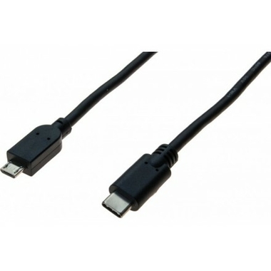Matériels informatique câble USB 2.0 Type-C Mâle vers micro B Mâle noir 1m infinytech Réunion 1