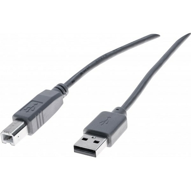 Matériels informatique câble USB 2.0 type AB gris 1m infinytech Réunion 1