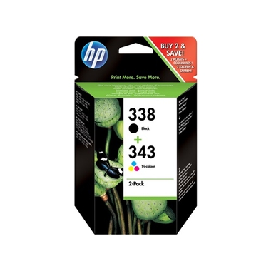 Consommables informatique cartouche d'encre HP 338-343 Pack Noir et Couleurs infinytech Réunion