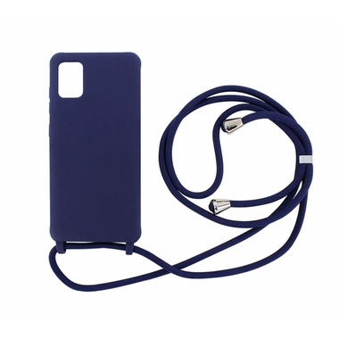 Accessoires téléphonie coque Semi-rigide MOOOV avec Cordon Pour Samsung A51 Bleu Navy infinytech Réunion 1