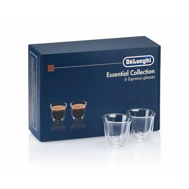 Petit électroménager lot de 6 verres Espresso DELONGHI DLSC300 Essential Collection infinytech Réunion 01