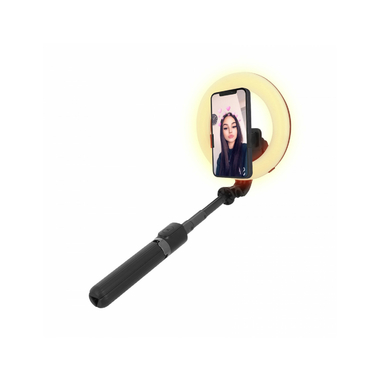 Accessoires téléphonie perche selfie AKASHI avec anneau lumineux infinytech Réunion 01