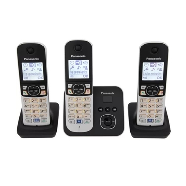 Téléphonie mobile téléphone sans fil DECT PANASONIC Trio KX-TG6823 avec répondeur infinytech Réunion 01
