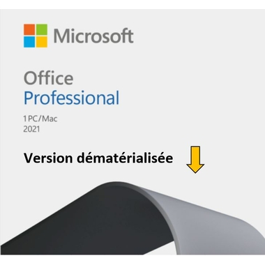 Logiciels bureautique MICROSOFT Office Professionnel 2021 DEM infinytech Réunion 01