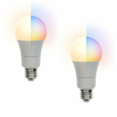 Objets connectés pack de 2 ampoules LED A19 E27 MONSTER Illuminessence Smart infinytech Réunion 01