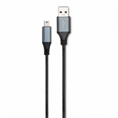 Matériels informatique câble RADIOLA USB 2.0 Mâle vers Mini USB Type B Mâle Nylon 2m Noir infinytech Réunion 01