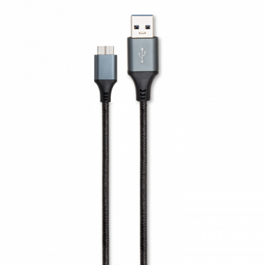 Matériels informatique câble RADIOLA USB 3.0 Type A vers Micro B Mâle Mâle Nylon 1m Noir infinytech Réunion 01