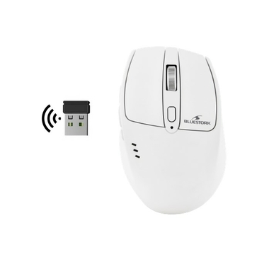 Matériels informatique Souris BLUESTORK Mouse Pro R2 Sans Fil Blanche infinytech Réunion 06