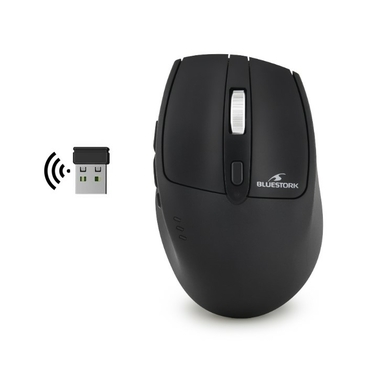 Matériels informatique Souris BLUESTORK Mouse Pro R2 Sans Fil Noire infinytech Réunion 06