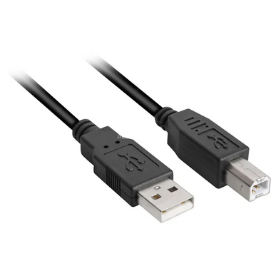 CORDON APM 570300 USB 2.0 USB-A Mâle vers USB-B Mâle 1.8m Noir infinytech Réunion 01