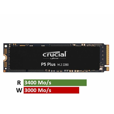 Matériels informatique disque SSD M.2 NVMe CRUCIAL P5 CT1000P5SSD8 1 To infinytech Réunion 20