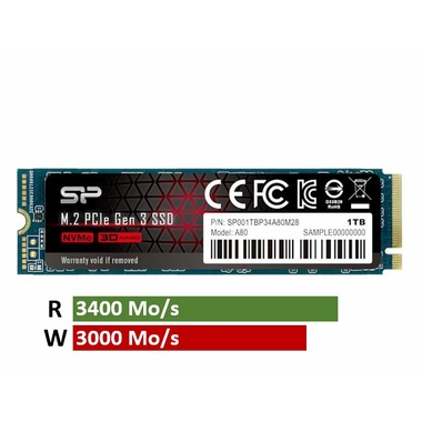 Matériels informatique disque SSD M.2 NVMe SILICON POWER A80 1 To infinytech Réunion 20