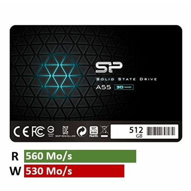 Matériels informatique disque SSD 2.5 SILICON POWER Ace A55 512 Go infinytech Réunion 21