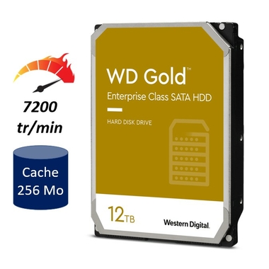 Matériels informatique HDD 3.5 WESTERN DIGITAL WD121KRYZ Gold 12 To infinytech Réunion 25