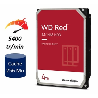 Matériels informatique HDD 3.5 WESTERN DIGITAL Red WD40EFAX 4 To infinytech Réunion 05