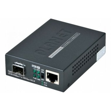 Matériels informatique convertisseur RJ45 Gigabit Ethernet 1 x SFP PLANET GT-805A infinytech Réunion 01