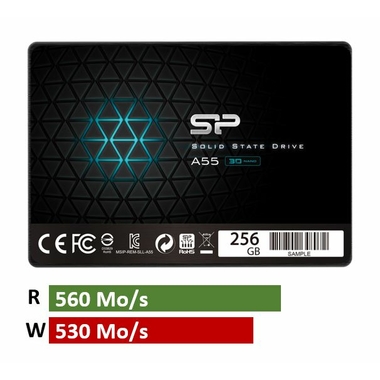 Matériels informatique SSD 2.5 SATA SILICON POWER Ace A55 256 Go Réunion 17
