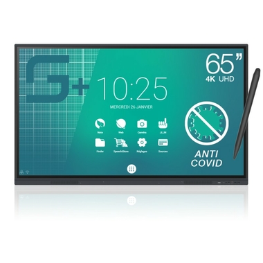 Matériels vidéo écran intéractif tactile SPEECHI SpeechiTouch Android 11 UHD 65 pouces infinytech Réunion 01
